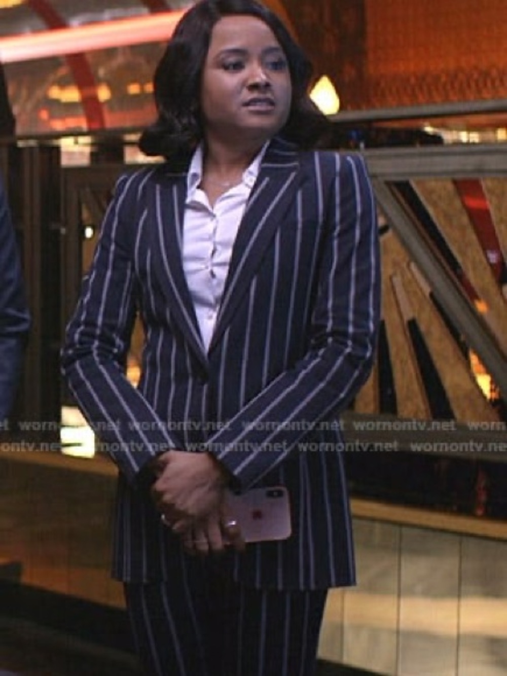 Derek Lam 10 Crosby Pinstripe Blazer Size 00 Like New